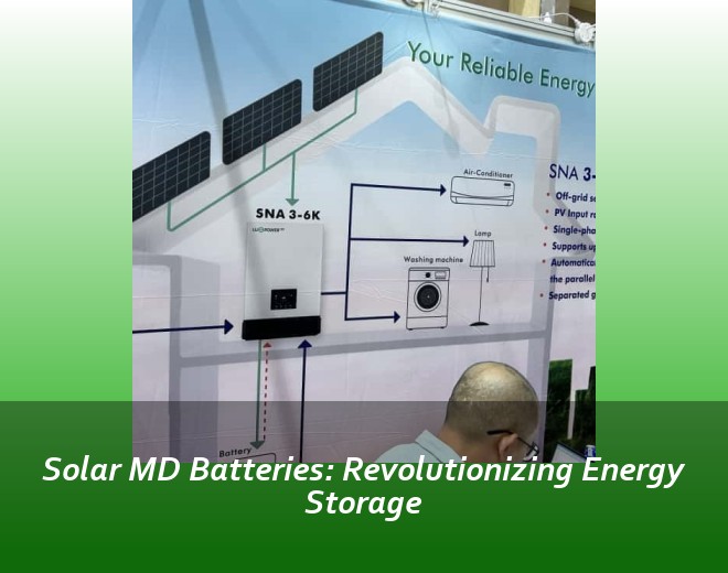 Solar MD Batteries: Revolutionizing Energy Storage